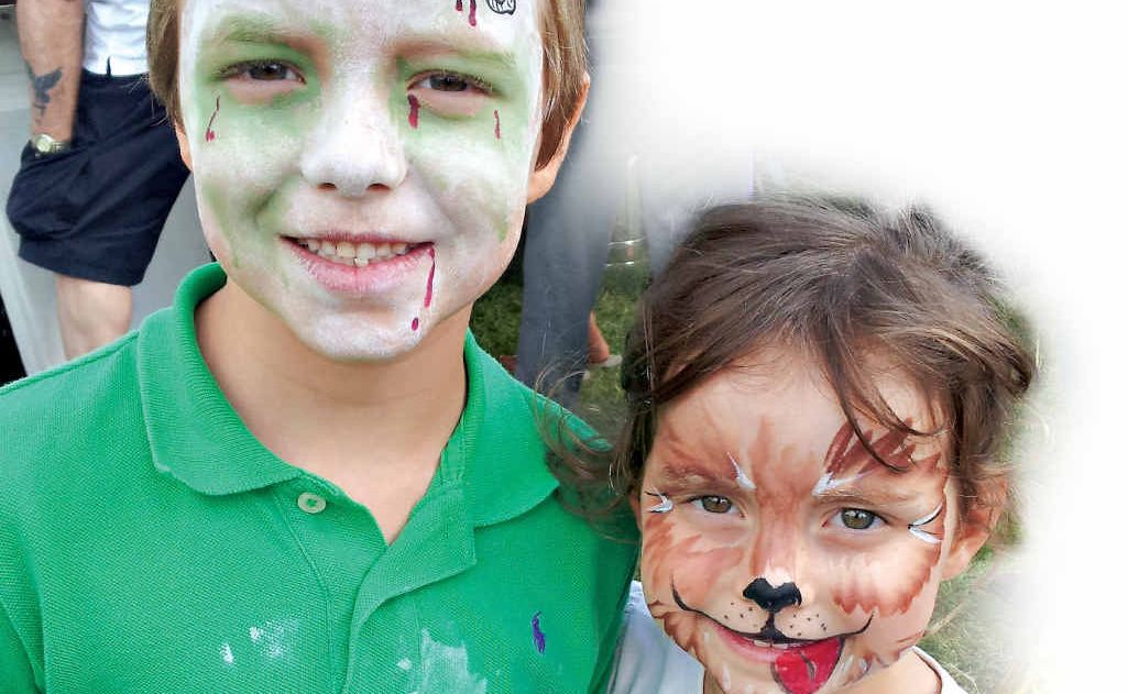 ALL DONE UP: Bailey Skinner, 5, and Mackenzie Skinner, 3, of Alstonville, had their faces painted at the Our Kids Day Out on Sunday, held at Ballina’s Missingham Park. ALL DONE UP: Bailey Skinner, 5, and Mackenzie Skinner, 3, of Alstonville, had their faces painted at the Our Kids Day Out on Sunday, held at Ballina’s Missingham Park.